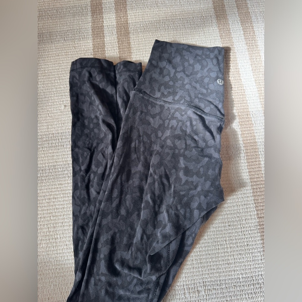 lululemon athletica Black Leopard Leggings